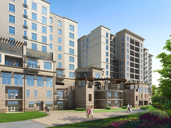 the barclay at southpark charlotte nc retirement community exterior