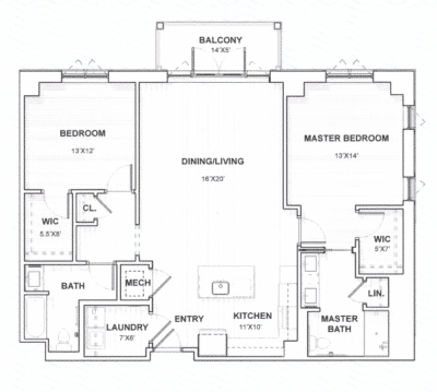 image of Madison Floor plan at Barclay at South Park