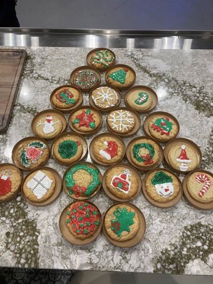 Decorating cookies