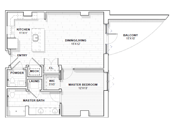 Caswell Charlotte Independent Living Apartment Floor Plan